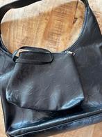 Noirvere SCARLETT VEGAN LEATHER TOTE + mini bag NIEUW, Ophalen of Verzenden, Nieuw, Zwart, Handtas