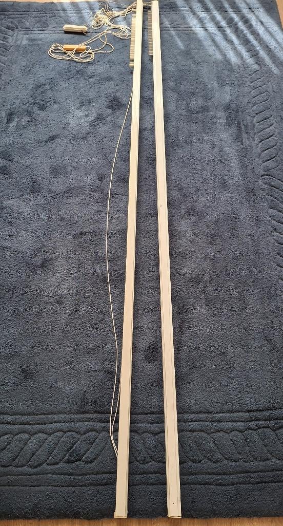 2 Rails voor verticale lamellen 229 cm breed, Huis en Inrichting, Stoffering | Gordijnen en Lamellen, Ophalen, Gebruikt, 200 cm of meer