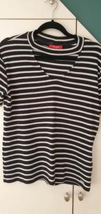 GUESS TSHIRT...maat xl...ZGAN....zwart/creme gestreept!, Zwart, Maat 46/48 (XL) of groter, Ophalen of Verzenden, Zo goed als nieuw