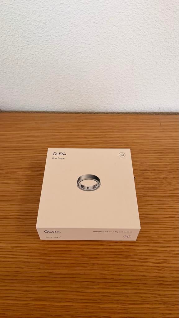 Oura Ring 4 maat 10 Brushed Silver, Sieraden, Tassen en Uiterlijk, Activity trackers, Ophalen of Verzenden, Zo goed als nieuw