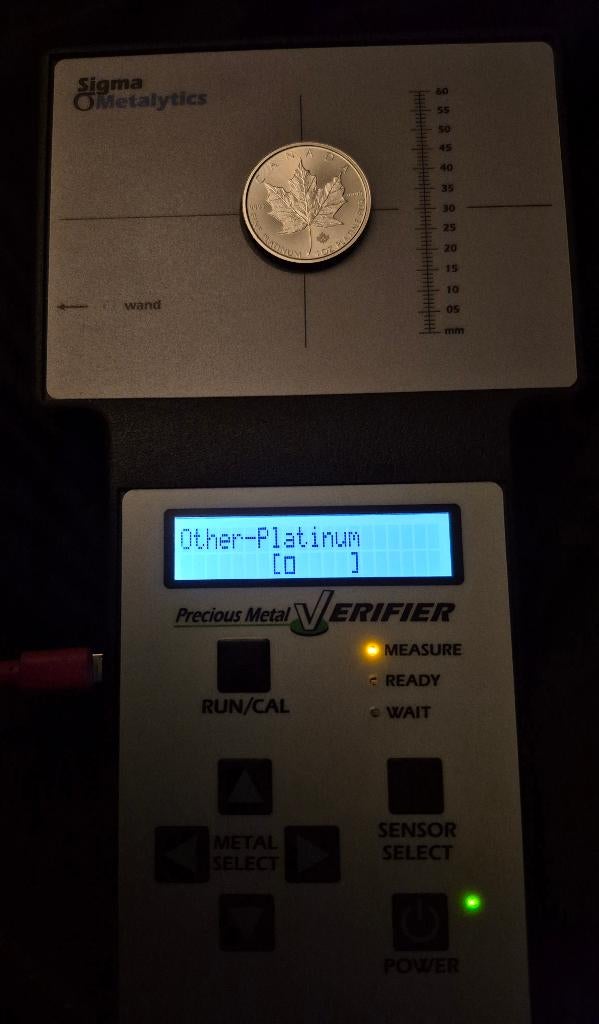 1 oz platina munt maple leaf, Ophalen of Verzenden, Overige landen