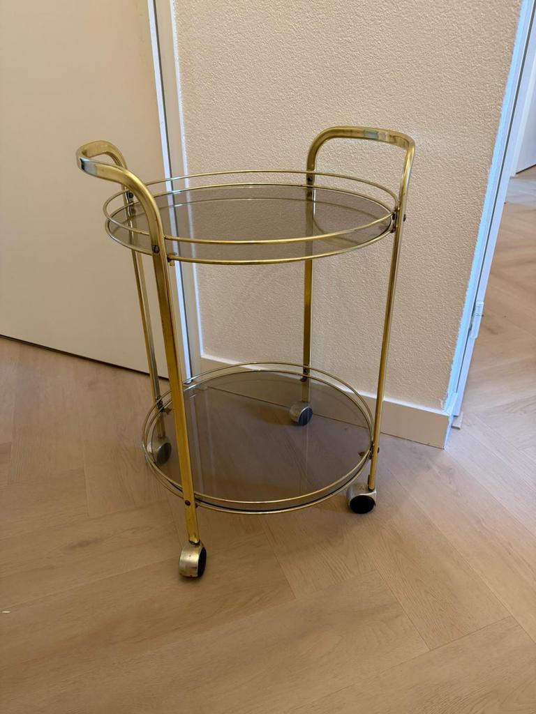 Glazen bijzettafel, 45 tot 60 cm, Minder dan 55 cm, Rond, Nieuw