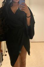 Elegante Tuniek/Jurkje met Open Rug en Wijde Mouwen - Maat M, Maat 38/40 (M), Zwart, Ophalen of Verzenden, Zo goed als nieuw