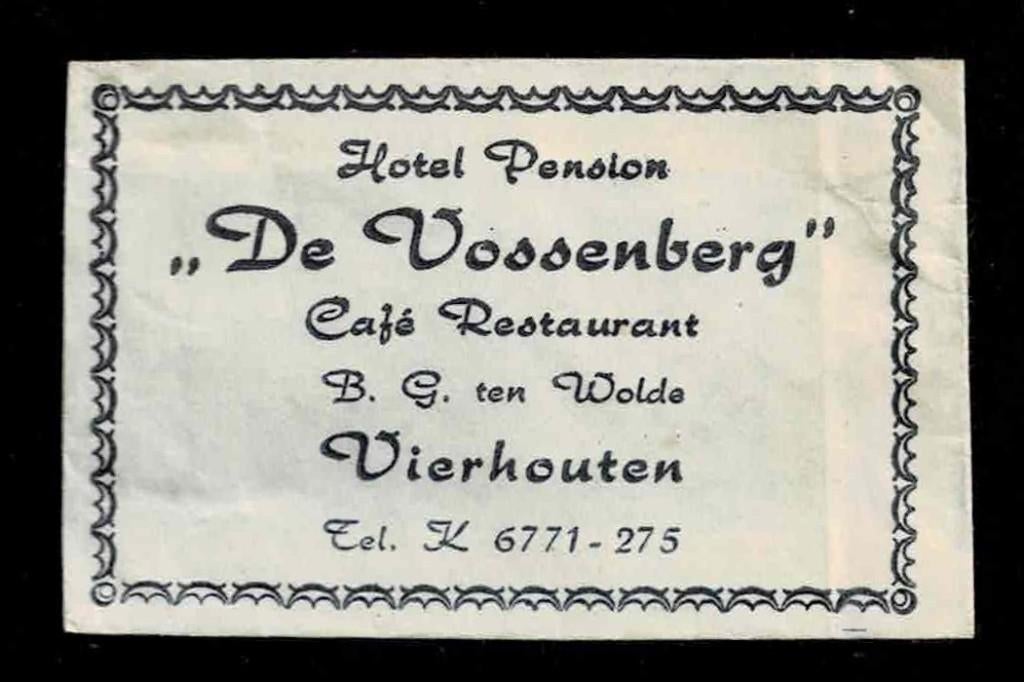suikerzakje 1176 De Vossenberg Vierhouten, Ophalen of Verzenden, Nederland