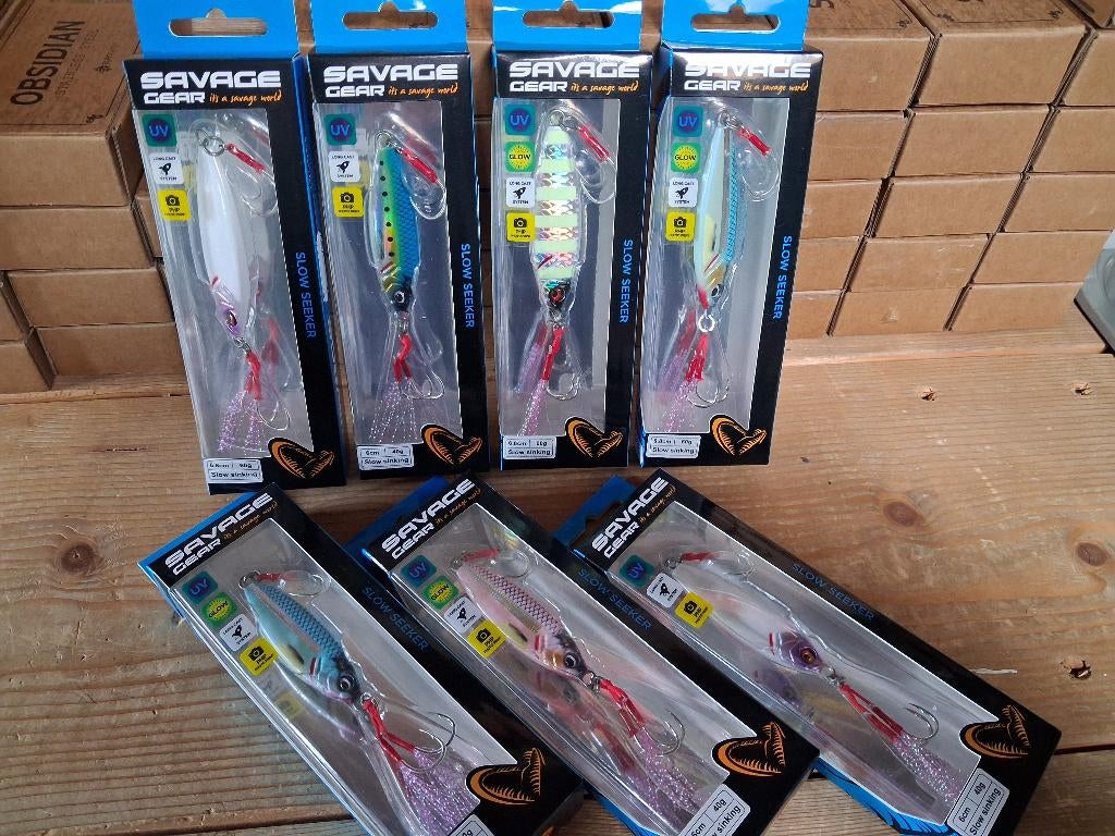 Slow Seeker Jigs (40 en 60 grams) Savage Gear kunstaas!