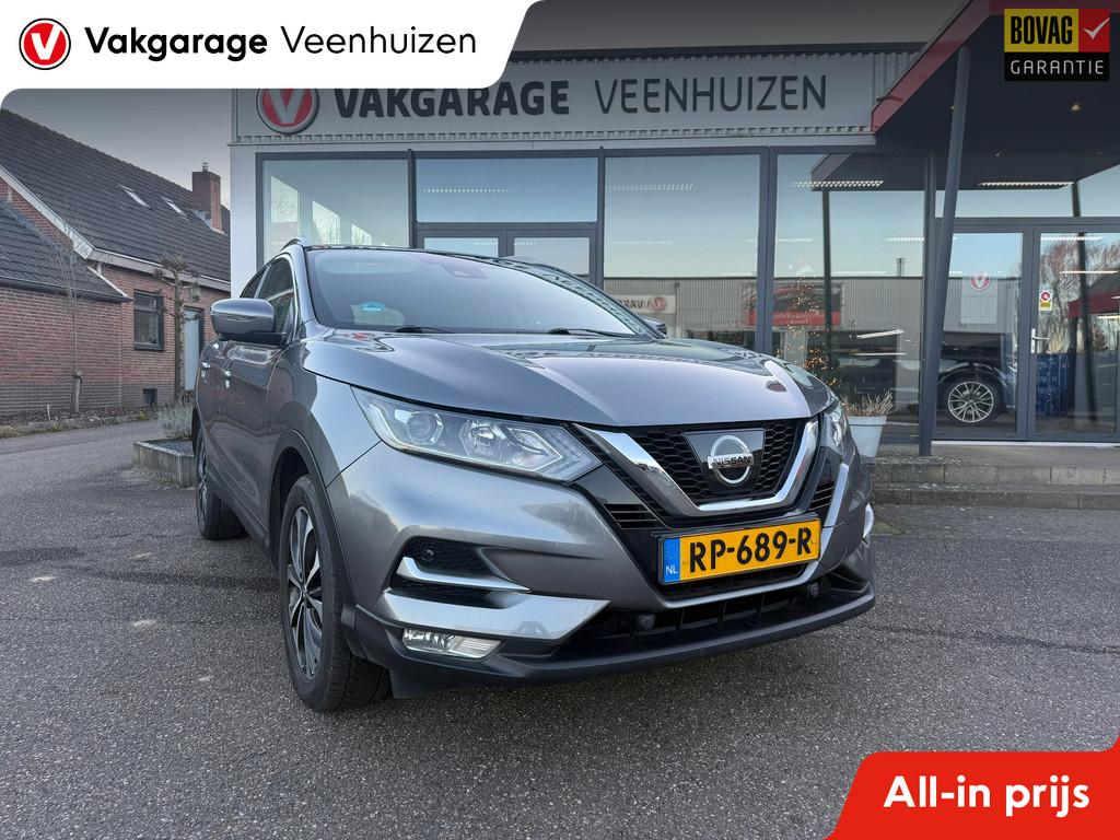 Nissan Qashqai 1.2 N-Connecta|Rijklaar prijs|Pano dak|360 Ca, Voorwielaandrijving, 12 maanden, Gebruikt, 4 cilinders