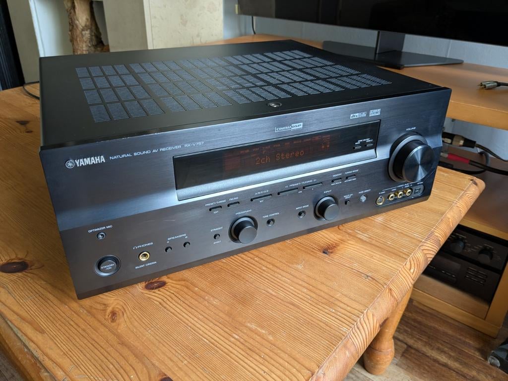 Yamaha RX-V757 versterker receiver, Audio, Tv en Foto, Versterkers en Receivers, Gebruikt, 7.1, 120 watt of meer, Yamaha, Ophalen