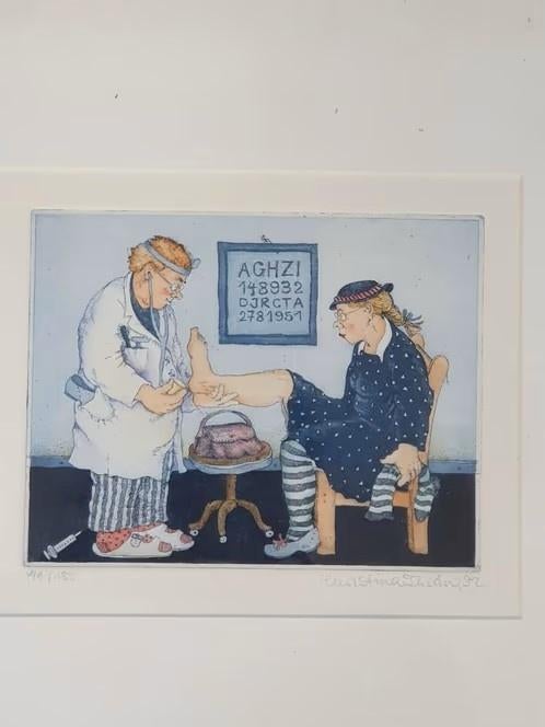 ets kleur CHRISTINA THRÄN. Bij de dokter 1992, Ophalen