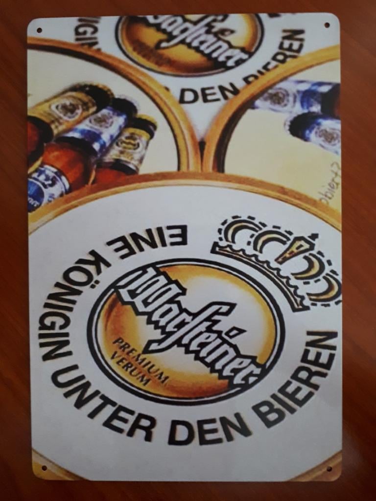 Warsteiner 20x30 cm Metalen Reclamebord, Ophalen of Verzenden, Nieuw, Reclamebord, Plaat of Schild, Overige merken