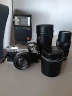 Olympus om 30 spiegelreflexcamera en zoomlens en flitser, Ophalen of Verzenden, Gebruikt, Spiegelreflex, Olympus