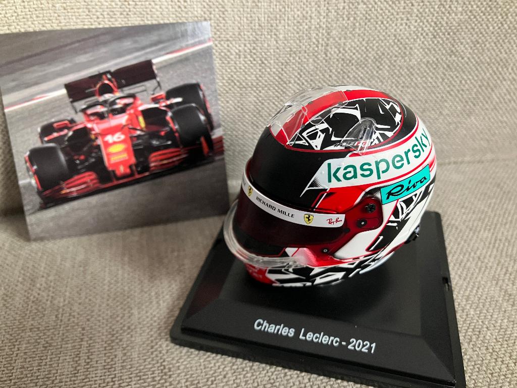 ✅ Charles Leclerc 2021 1:5 helm Ferrari F1 Spark CL16, Ophalen of Verzenden, Nieuw, Formule 1