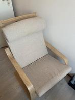 Ikea Pöang fauteuil Hillared beige, Huis en Inrichting, Fauteuils, Ophalen, 75 tot 100 cm, Zo goed als nieuw, Stof