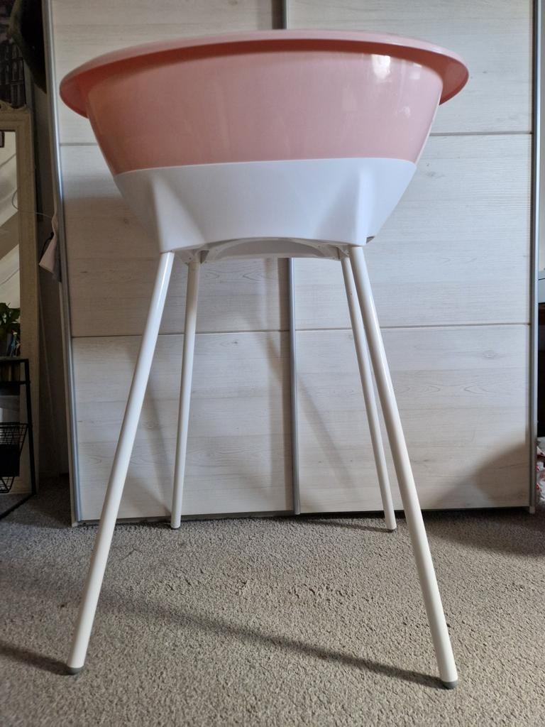 Luma babybad op standaard met badinzet en luieremmer, Ophalen, Zo goed als nieuw, Badje, Standaard
