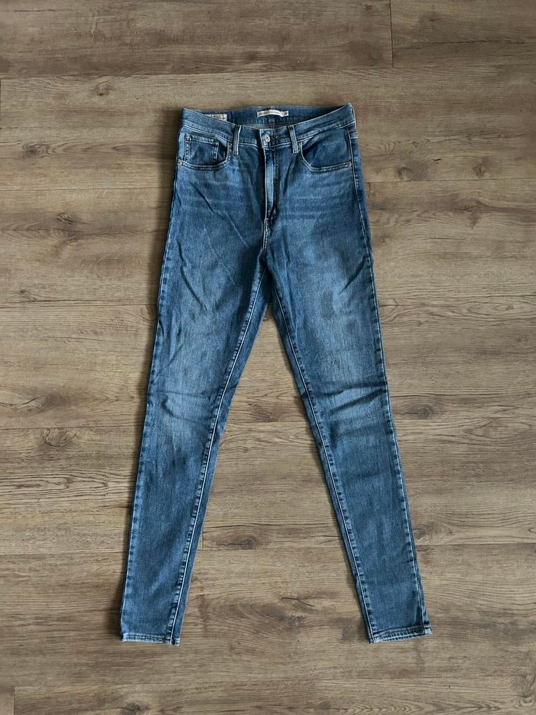 Levi’s | Dames Mile High Super Skinny jeans | Maat 29/32, Ophalen of Verzenden, Zo goed als nieuw, Blauw, W28 - W29 (confectie 36)