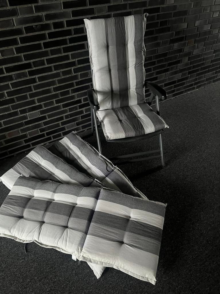 Tuinstoel kussen hoge rug, Ophalen, Zo goed als nieuw, Overige materialen