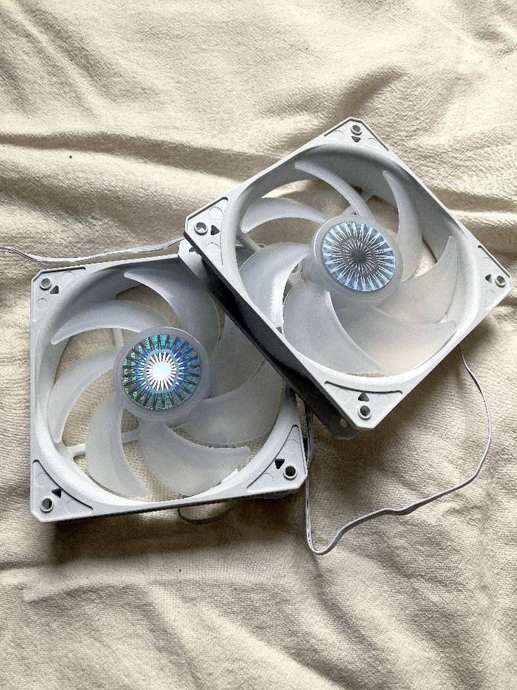 Cooler Master Sickleflow 120, 120mm WHITE - NIEUWSTAAT!, Computers en Software, Computerkoelers, Zo goed als nieuw, Luchtkoeling