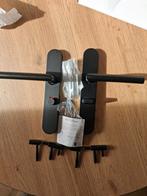 Deurbeslag toilet en 2 paumelle zwart nieuw, Ophalen of Verzenden, Nieuw, Klink of Kruk