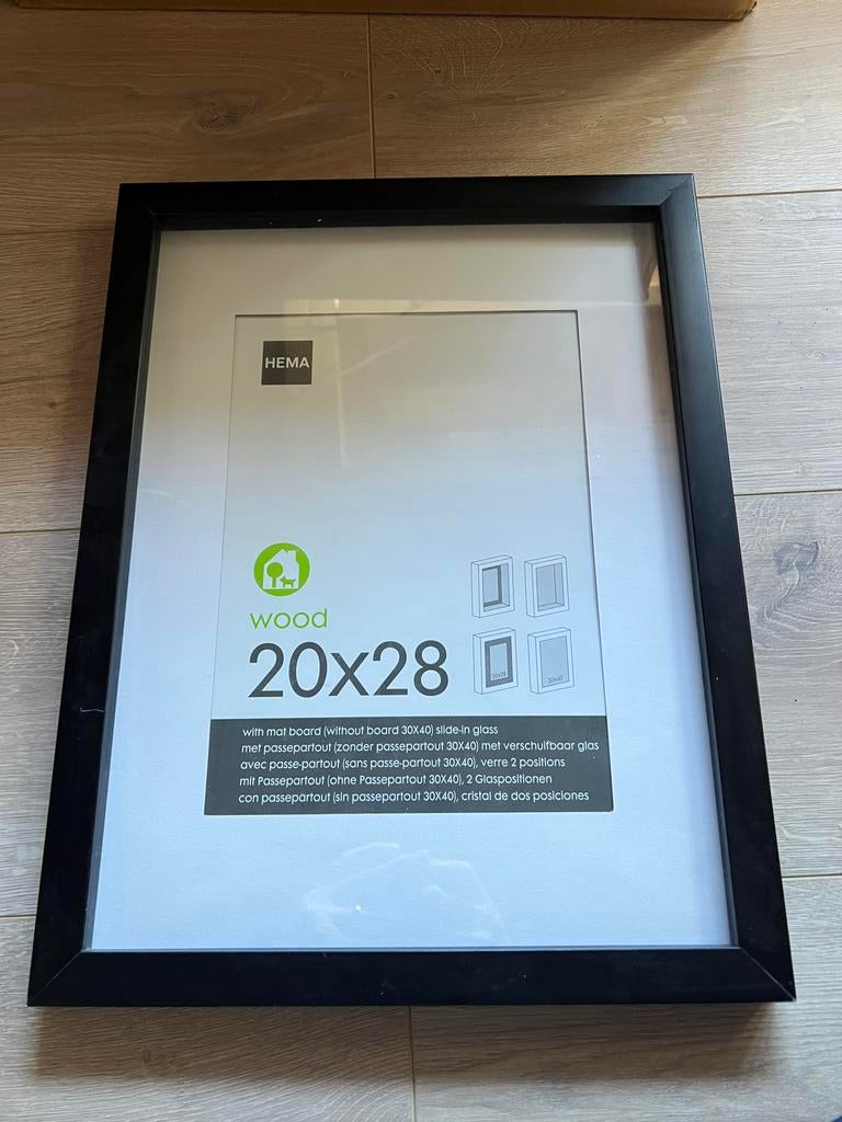 035 - Fotolijst 30 x 40 / 28 x 20 HEMA, Ophalen of Verzenden, Zo goed als nieuw