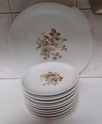 Mosa Maastricht oud gebakstel.
Grote schaal plus gebaksbordj, Ophalen of Verzenden