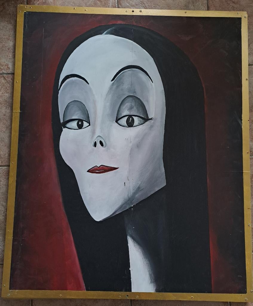 Portretten van Morticia en Gomez Addams, Ophalen of Verzenden