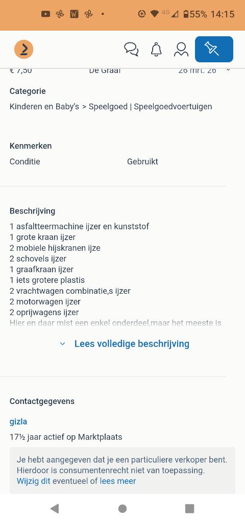 Speelgoed auto,s, Kinderen en Baby's, Speelgoed | Speelgoedvoertuigen, Ophalen, Gebruikt