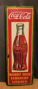 Emaille Coca Cola bord 1937, Verzamelen, Merken en Reclamevoorwerpen, Ophalen, Gebruikt, Reclamebord