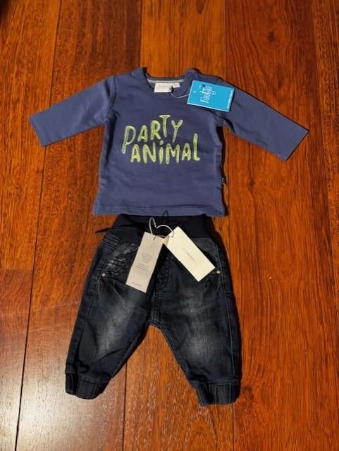 Setje van Noppies/Feetje maat 50 (advr 76), Kinderen en Baby's, Babykleding | Maat 50, Nieuw, Ophalen of Verzenden, Setje, Jongetje