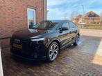 Audi Q4 sportback Etron S- Line black edition, Auto's, Automaat, Zwart, Lichtsensor, Leder en Stof