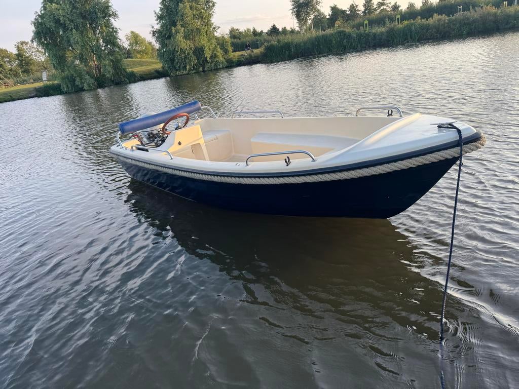 Sloep met 10 pk Honda buitenboordmotor, 10 tot 30 pk, Gebruikt, Ophalen of Verzenden, 3 tot 6 meter