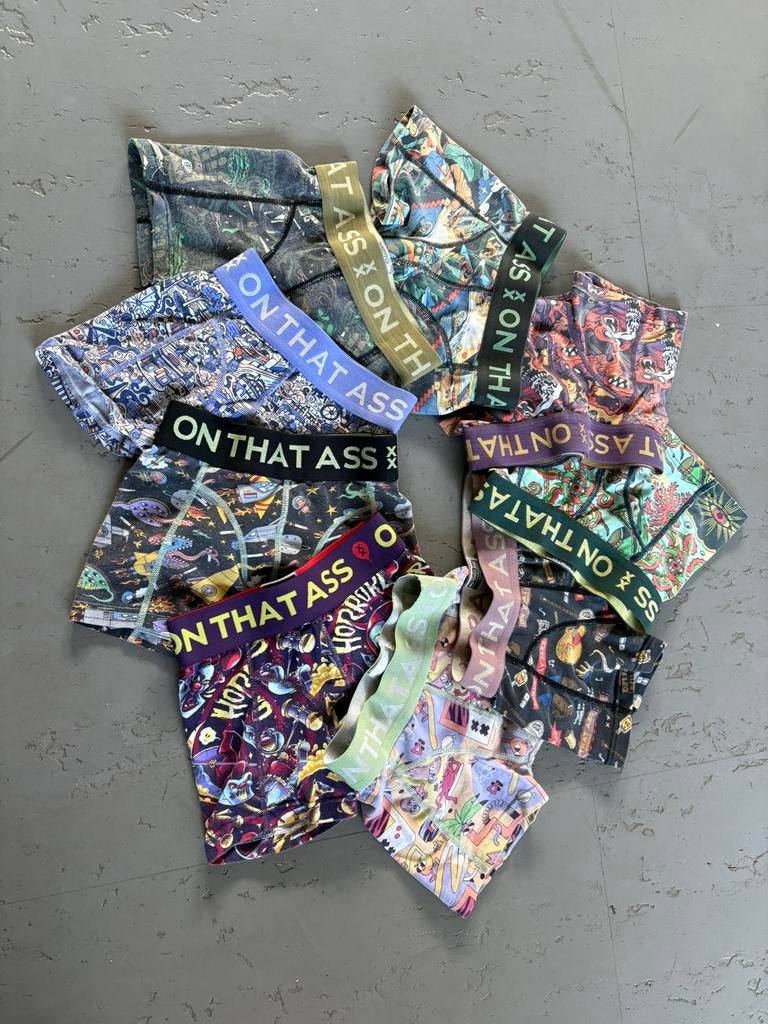 9 x On that ass boxers maat 104, Verzenden, Zo goed als nieuw, Jongen of Meisje, Nacht- of Onderkleding