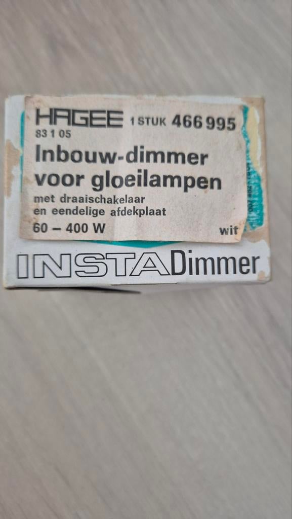 Hagee INSTADimmer Inbouw-dimmer voor gloeilampen 60-400W, Ophalen of Verzenden, Nieuw, Schakelaar