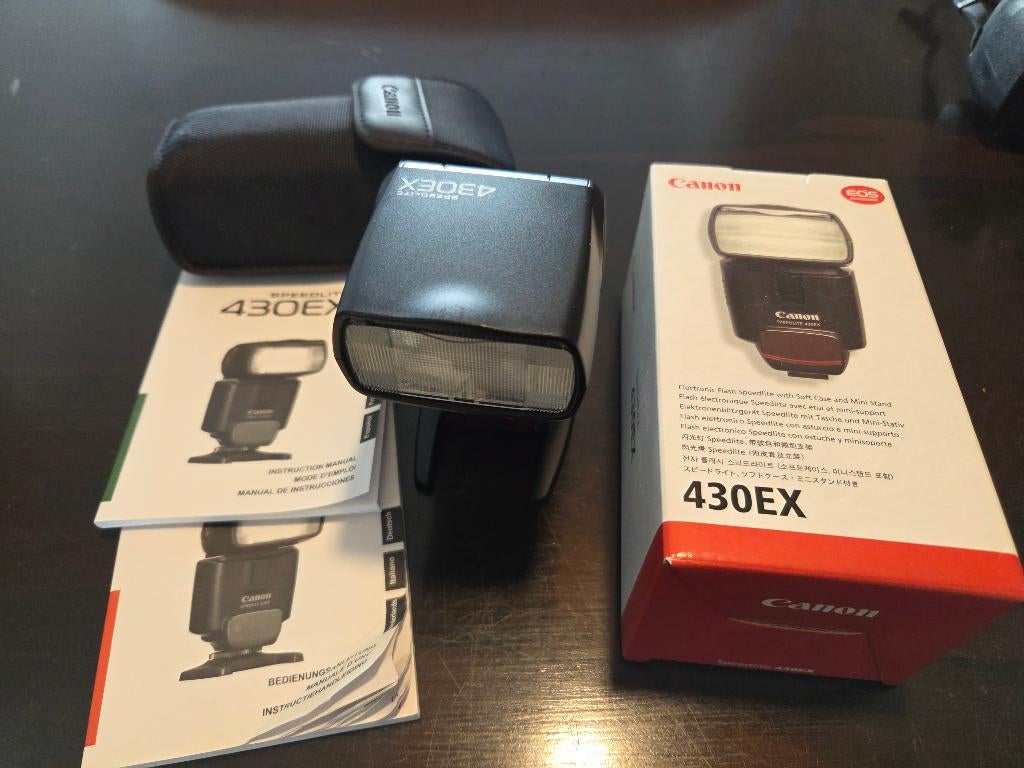 Canon SpeedLite 430EX flitser met Omni-Bounce, Ophalen of Verzenden, Gebruikt, Canon, Kantelbaar