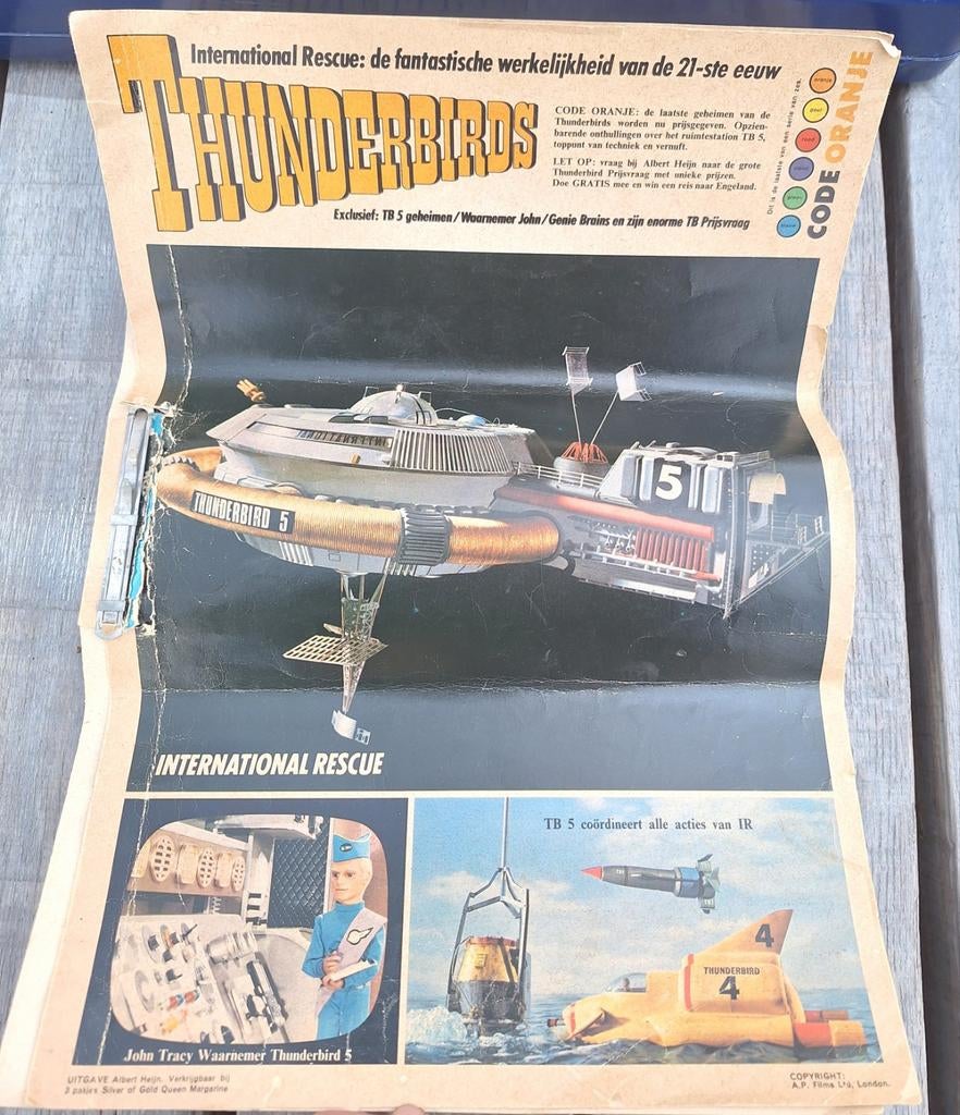 Thunderbirds International Rescue tijdschrift Albert Heijn, Verzamelen, Ophalen, Gebruikt