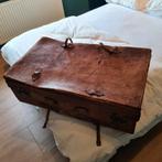 Oude leger koffer jaren 50, Ophalen, Gebruikt, Minder dan 50 cm