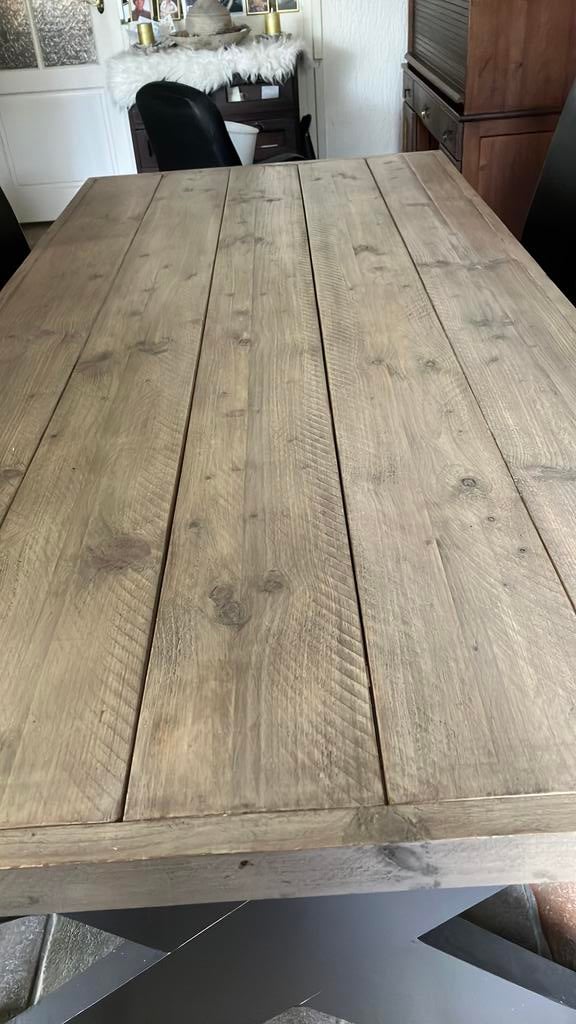 Steigerhouten tafel, Huis en Inrichting, Tafels | Eettafels, 200 cm of meer, Rechthoekig, Overige houtsoorten, 50 tot 100 cm