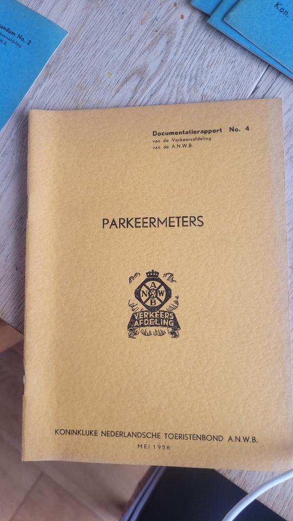 Set 2x Zeldzame ANWB Verkeersrapporten (1957/1958)- Parkeren, Verzamelen, Overige Verzamelen, Gebruikt, Ophalen of Verzenden
