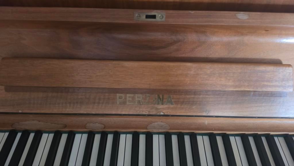Perzina oefenpiano, Muziek en Instrumenten, Piano's, Ophalen, Gebruikt, Bruin