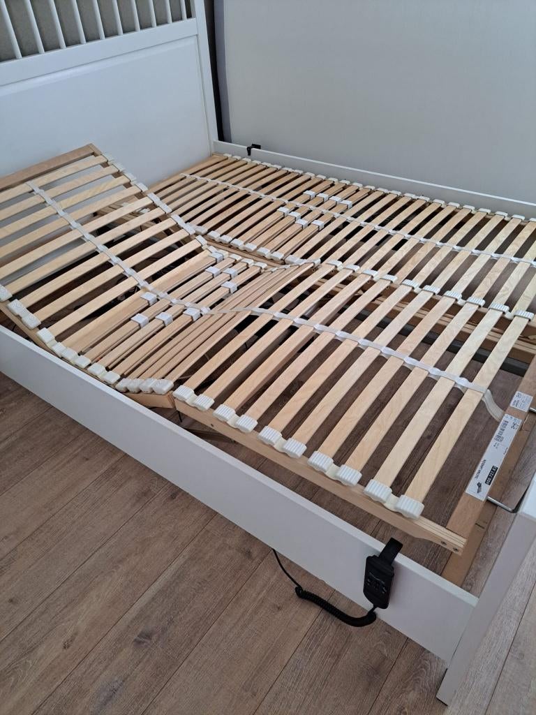elektrische verstelbare bedbodem 2x 80x200 cm als nieuw, Huis en Inrichting, Ophalen, Tweepersoons, Zo goed als nieuw, 80 cm