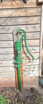 Antieke handwaterpomp, gietijzer, groen, Tuin en Terras, Waterpompen, Ophalen of Verzenden, Gebruikt, Handmatig, Overige typen