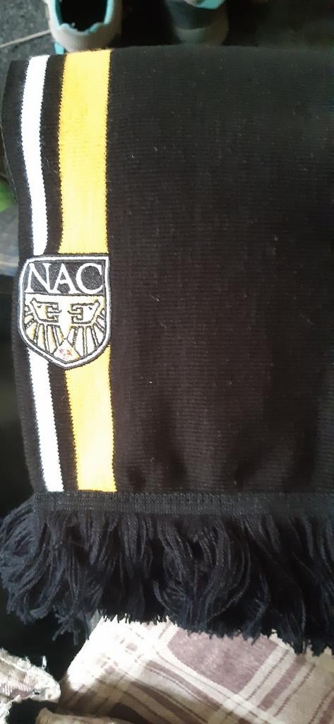 NAC Breda Sjaal - Zwart/Geel/Wit GERESERVEERD7, Ophalen of Verzenden, Nieuw, NAC Breda
