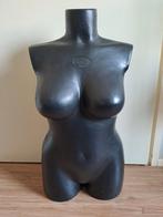 Zwarte Etalagepop Bovenlichaam Buste, Ophalen, Gebruikt, Kunststof, Volwassenen