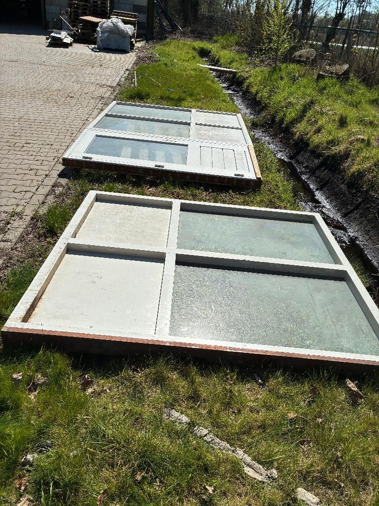 Kozijnen, Gebruikt, Raamkozijn, 150 tot 225 cm, Inclusief glas