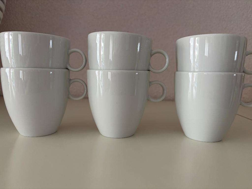 Alessi Bovero koffiekopjes (6x), Huis en Inrichting, Verzenden, Zo goed als nieuw, Overige stijlen, Kop(pen) en/of Schotel(s)