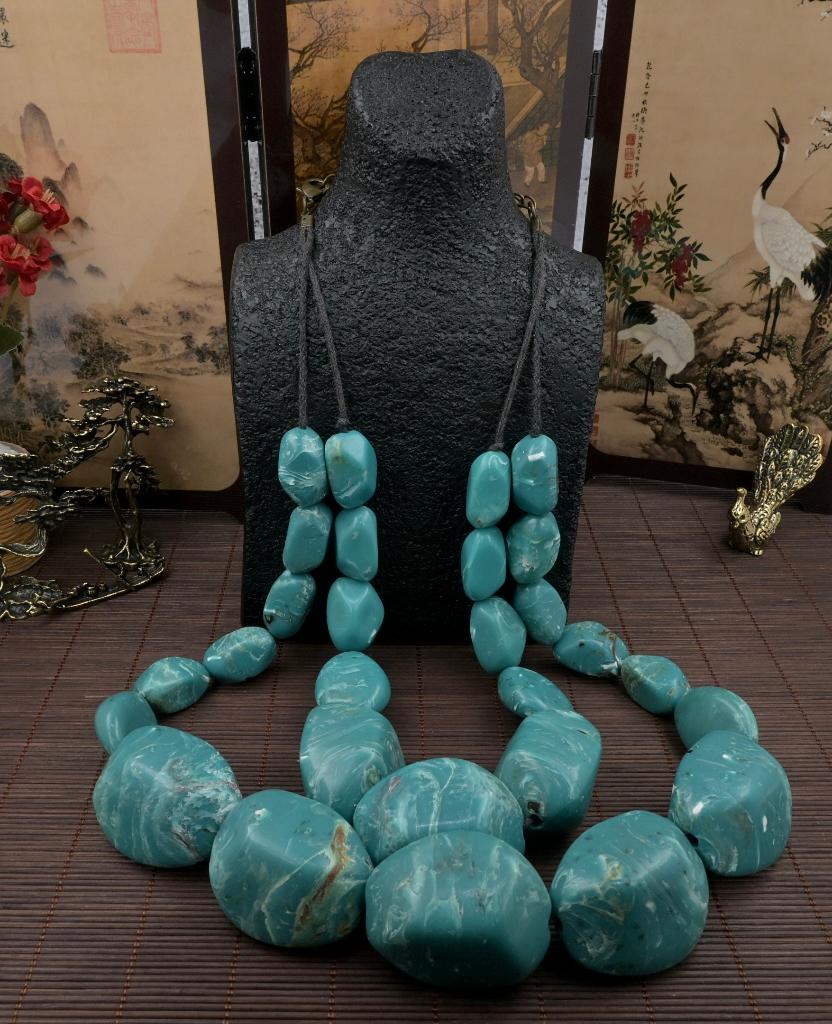 *Lente Actie* Dubbelrijige Runway Ketting • 80s - al.p06.7/, Sieraden, Tassen en Uiterlijk, Antieke sieraden, Verzenden, Overige materialen