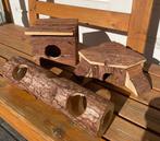 Houten hamster knaagdier speelgoed tunnel en huisjes, Ophalen of Verzenden