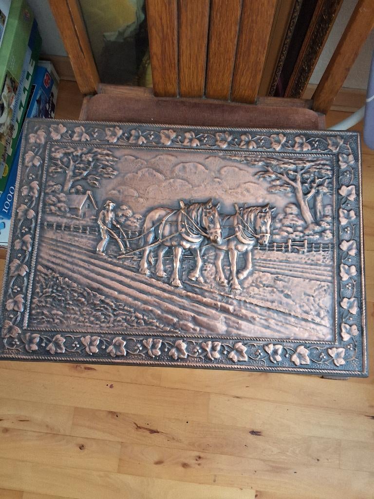 Plaquette, Antiek en Kunst, Ophalen, Brons