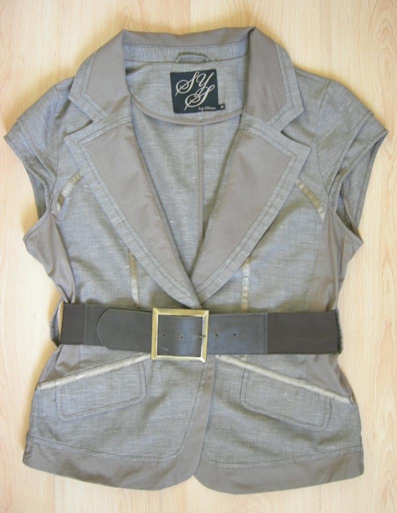 Jasje van Dept, ongevoerd. Maat 40. Mooi getailleerd jasje, Kleding | Dames, Jasjes, Kostuums en Pakken, Maat 38/40 (M), Bruin