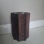 Donkerbruine lampenkamp velvet velours japandi Light  living, Rond, Nieuw, Ophalen of Verzenden, X