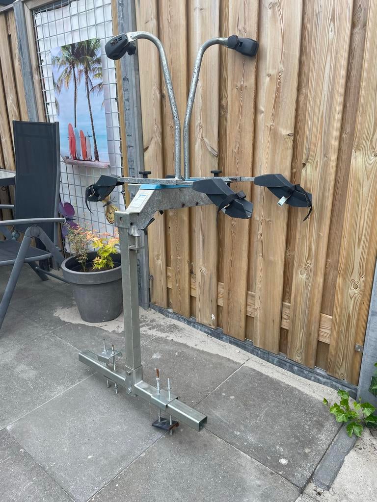 Twinny Load fietsdrager voor caravan, Auto diversen, Fietsendragers, Ophalen, 2 fietsen, Gebruikt, Trekhaakdrager