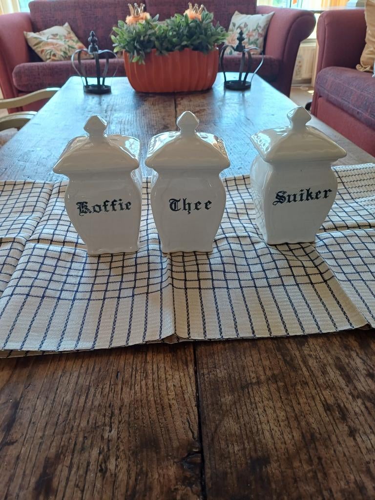 Voorraadpotten Antiek., Ophalen of Verzenden, Crème